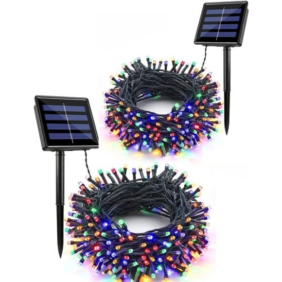 solar string lights outdoor waterproof fairy lights patio garden yard decor home - Picture 1 of 7